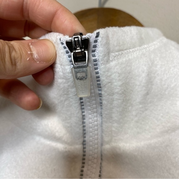 Free People Movement Great Heights Fleece 1/2 zip in white ski first layer - Picture 3 of 9